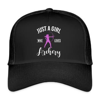 Tir à l’arc Chasse à l’arc Filles Chasse à la flèche - Casquette trucker  - noir/noir - Devant
