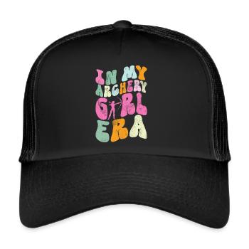 Tir à l’arc Chasse à l’arc Filles Chasse à la flèche - Casquette trucker  - noir/noir - Devant