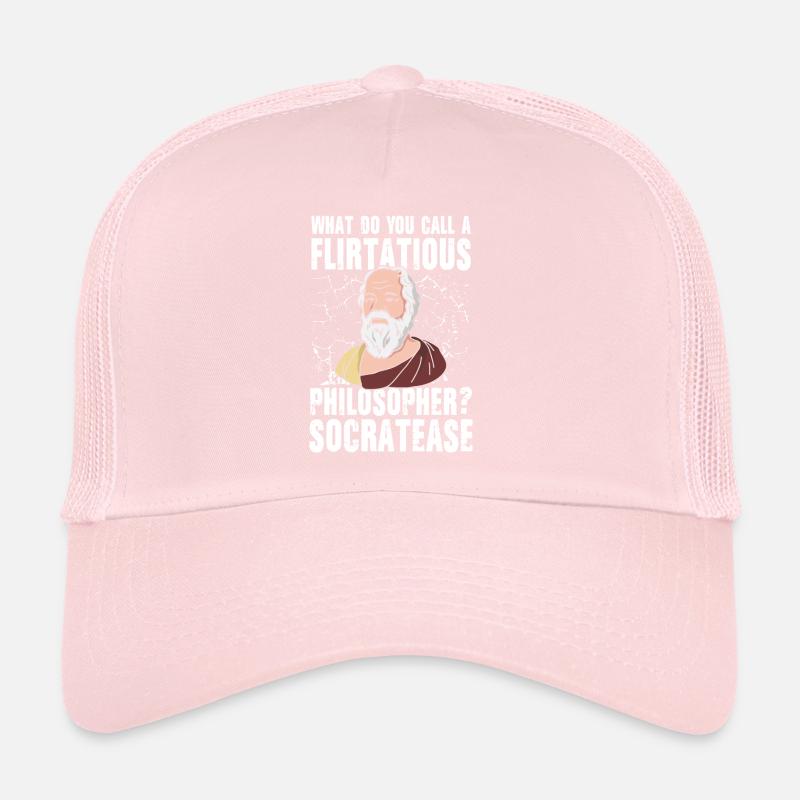Flirtatious Philosopher Socratease Trucker Cap