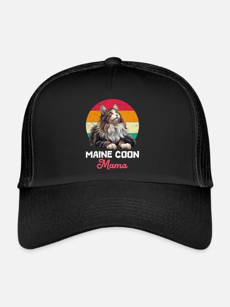 Maine Coon Owner MAINE COON MAMA Main Coon - Trucker Cap - black/black