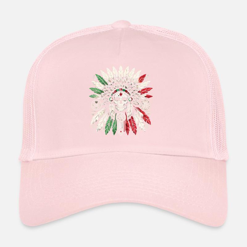 Guerrier aztèque Jaguar aztèque mexicain indigène Casquette trucker 