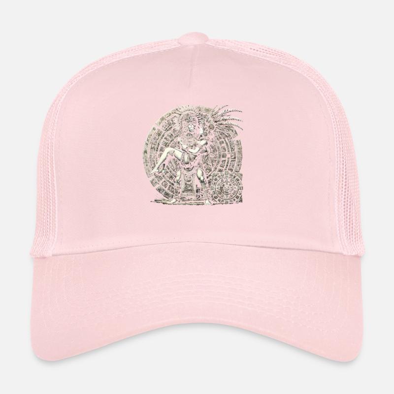 Guerrier aztèque Jaguar aztèque mexicain indigène Casquette trucker 