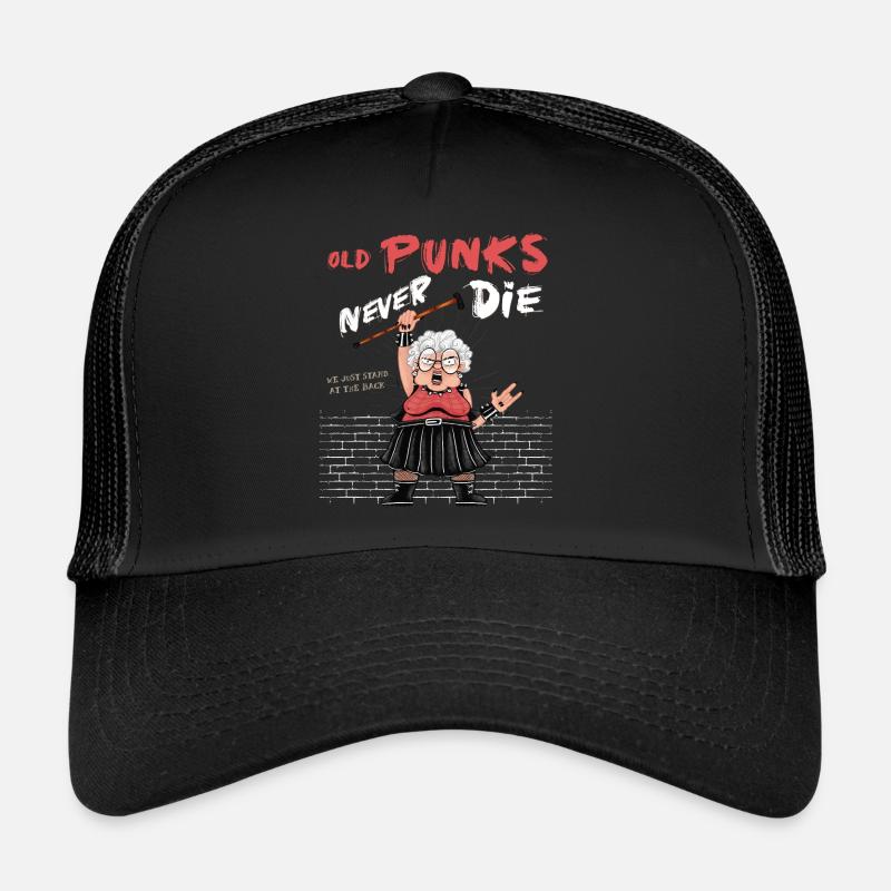 Alte Punks sterben nie - Diese Oma rockt und Trucker Cap