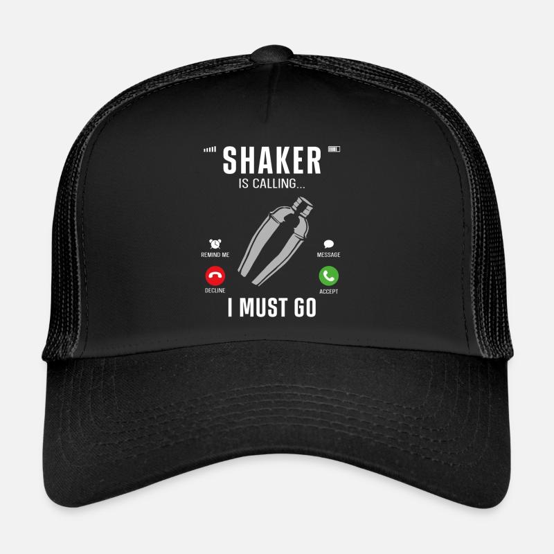 Bartender Mixologist Phone Display Trucker Cap