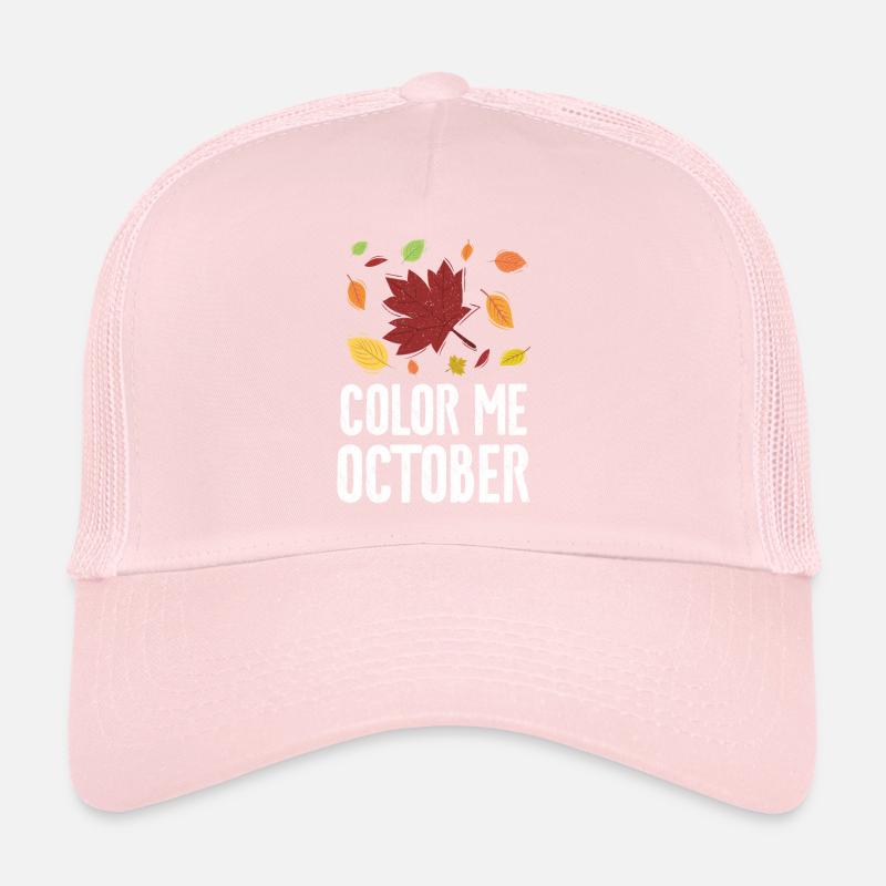 Color Me Oktober Blatt Peeper Laub Leaf Peeping Trucker Cap