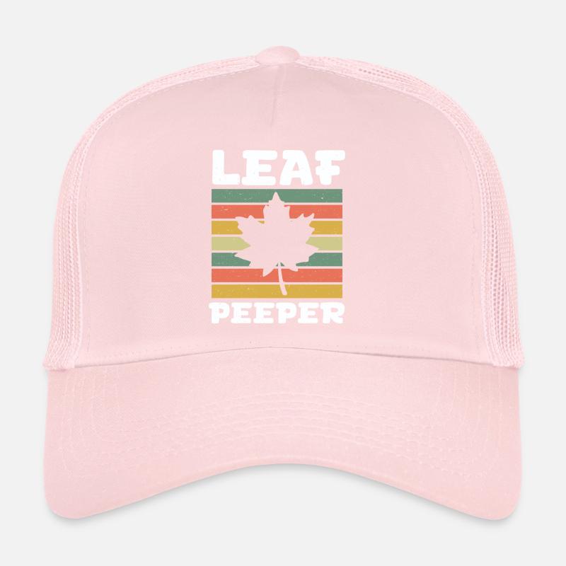 Blatt Peeper Retro Vintage Laub Blatt Peeping Trucker Cap