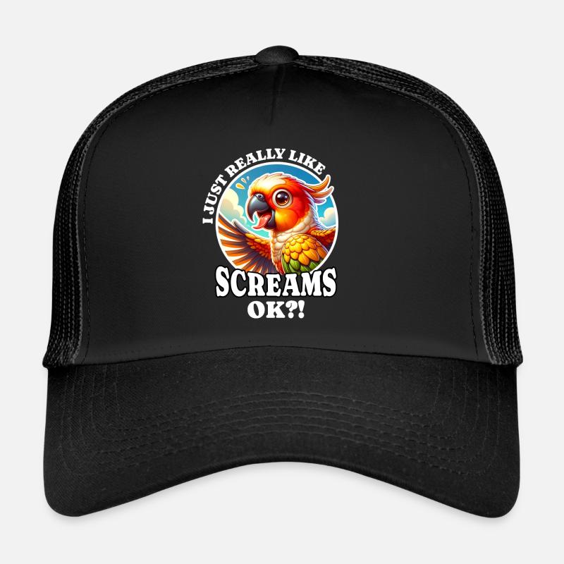 Ich Liebe Sonnensittich Spruch Trucker Cap