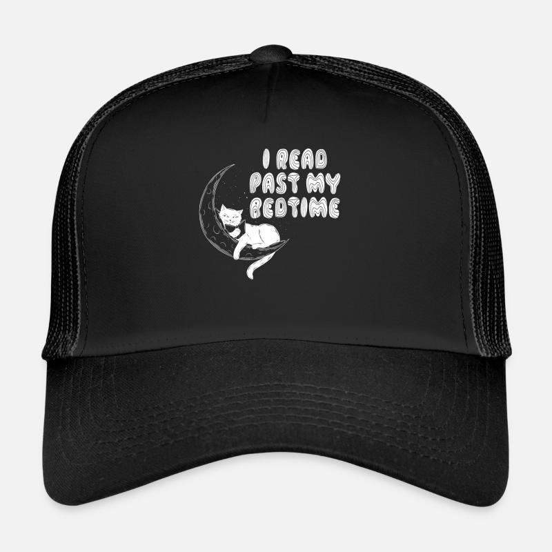Ich Lese Nach Der Schlafenszeit Lesekatze Trucker Cap