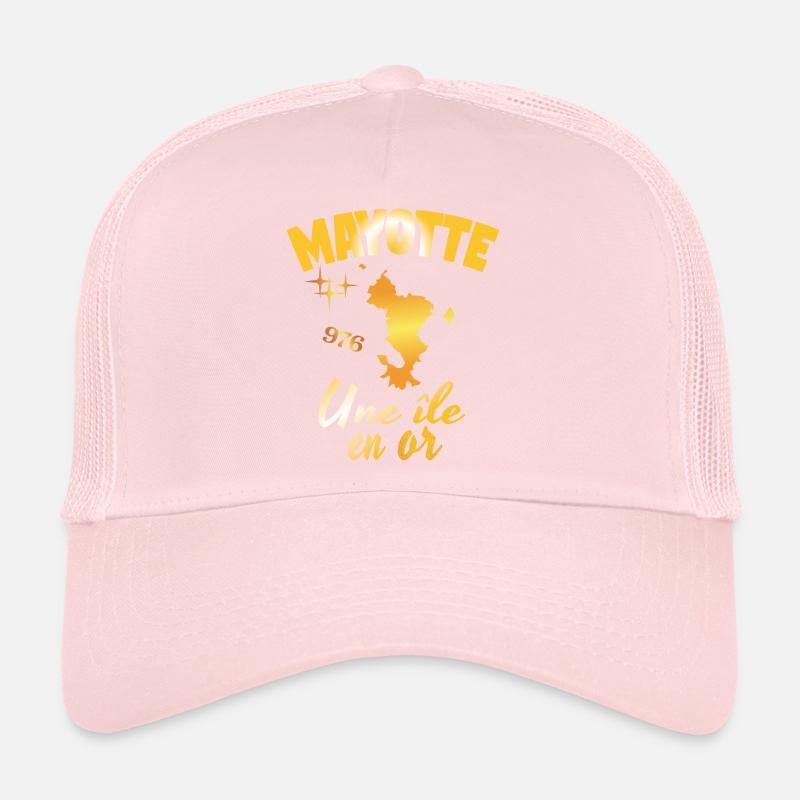 idee cadeau design graphique carte de Mayotte 976 Casquette trucker 
