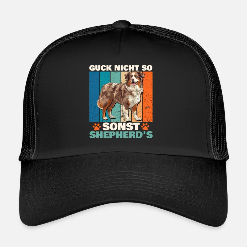 Aussie GUCK NICHT SO SONST SHEPHERDS Lustiges Trucker Cap