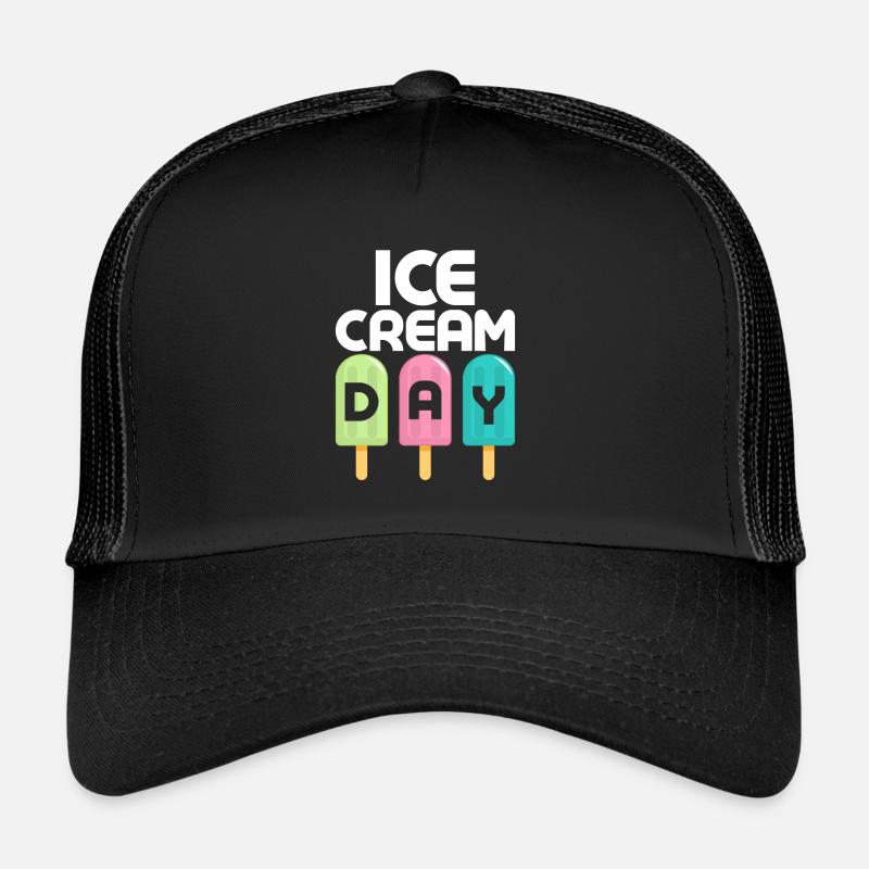 Ice Cream Day Summer Scoop Cone Trucker Cap