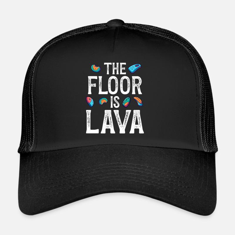 Le sol est en bloc de lave Casquette trucker 