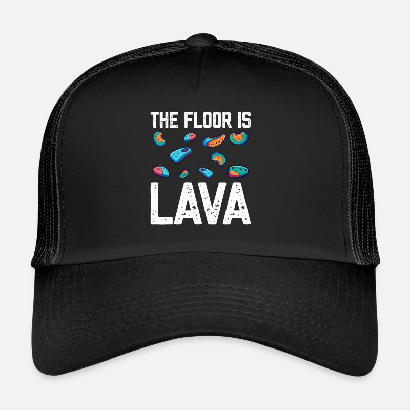 Le sol est en bloc de lave Casquette trucker 