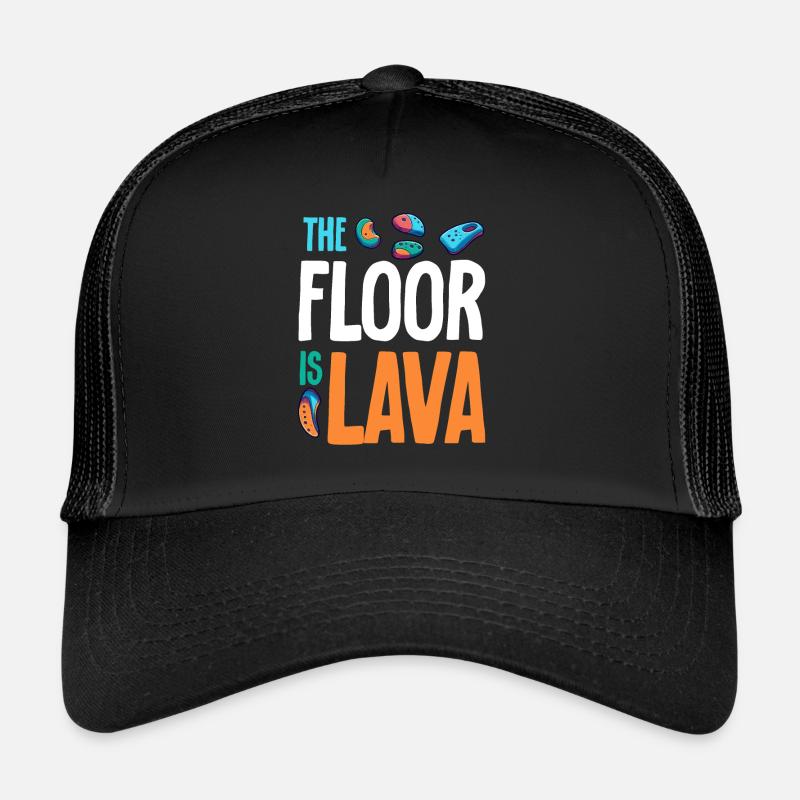 Le sol est en bloc de lave Casquette trucker 