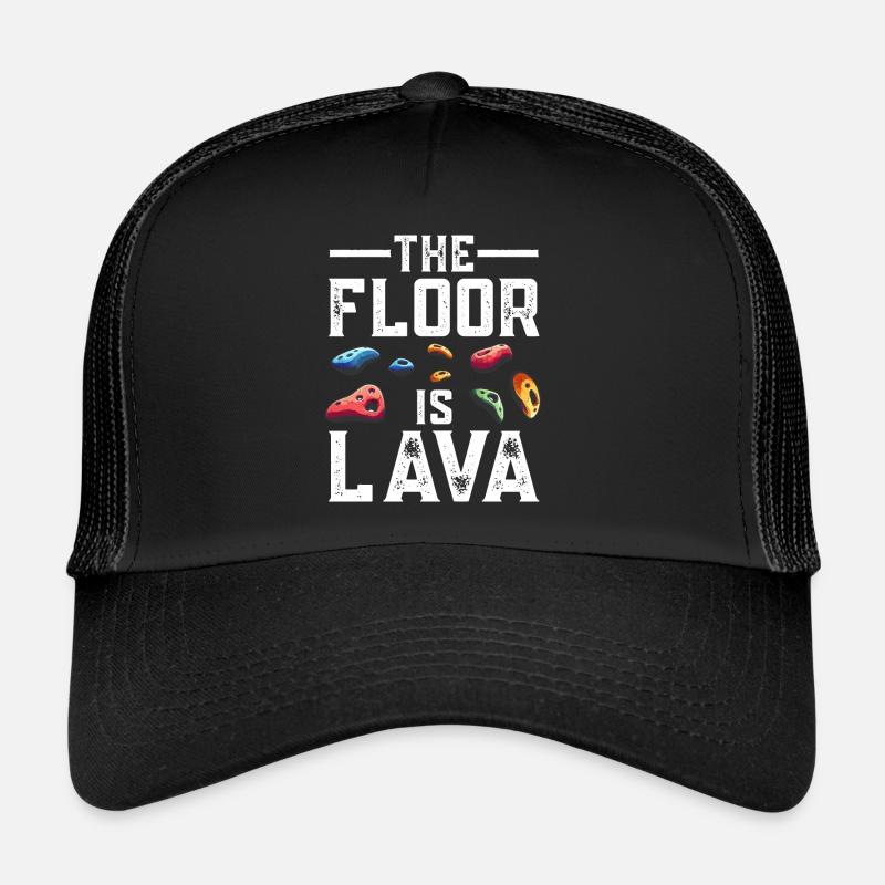 Le sol est en bloc de lave Casquette trucker 
