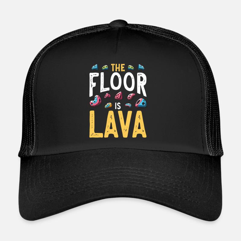 Le sol est en bloc de lave Casquette trucker 