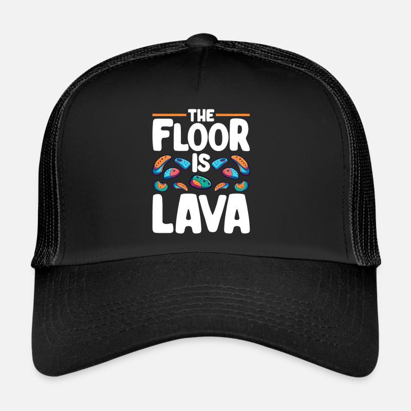 Le sol est en bloc de lave Casquette trucker 