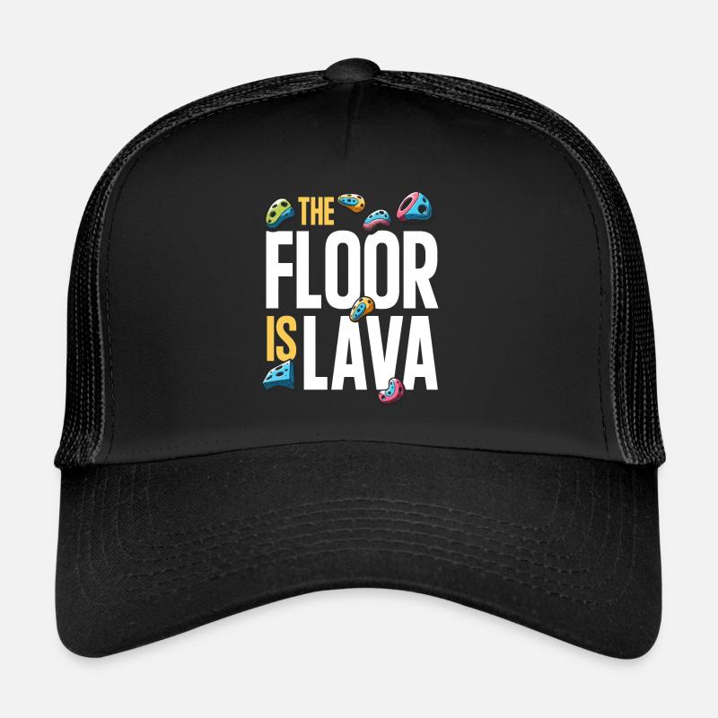 Le sol est en bloc de lave Casquette trucker 