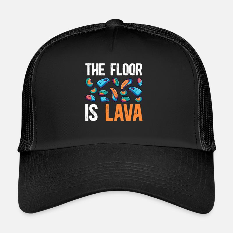Le sol est en bloc de lave Casquette trucker 