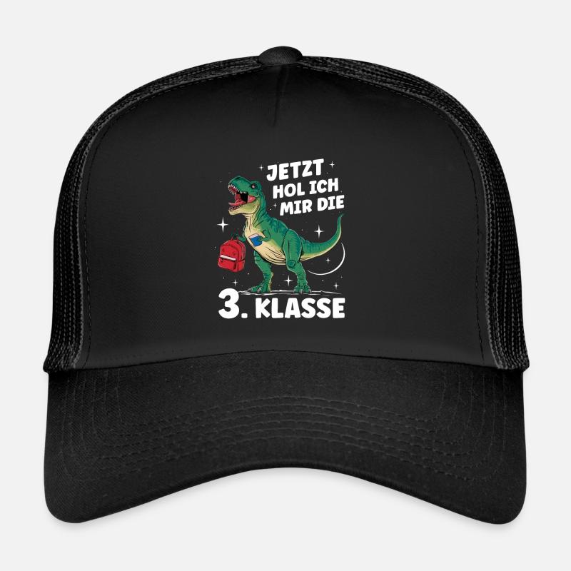 Enrolment Back to School Boys School Child 3rd Grade - Trucker Cap - black/black