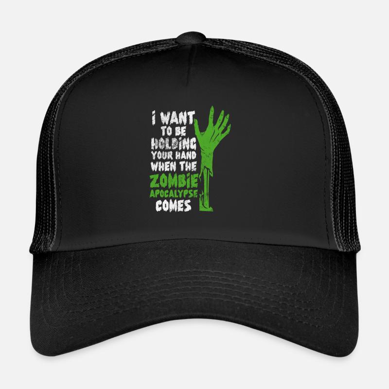 Zombie - Trucker Cap - Schwarz/Schwarz