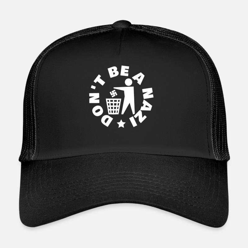 Antifascism Respect Tolerance - Trucker Cap - Schwarz/Schwarz