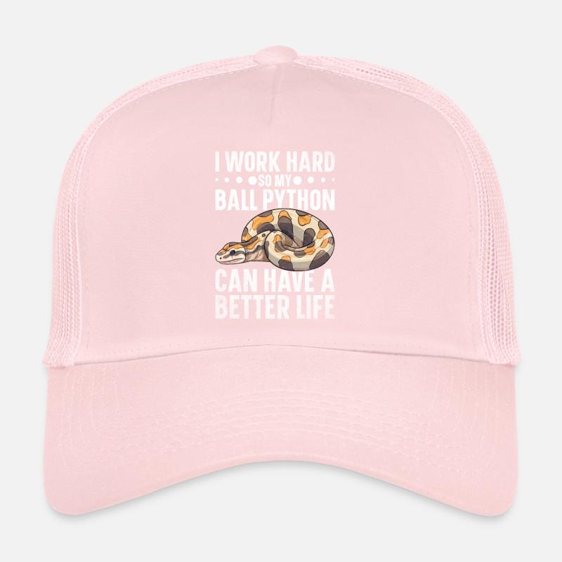 Banana Ball Python Herpetologist Coral Ball Trucker Cap