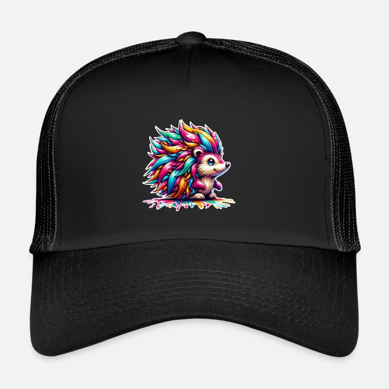 Hérisson coloré Casquette trucker 