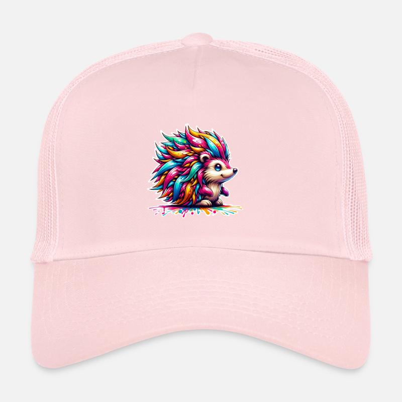 Hérisson coloré Casquette trucker 