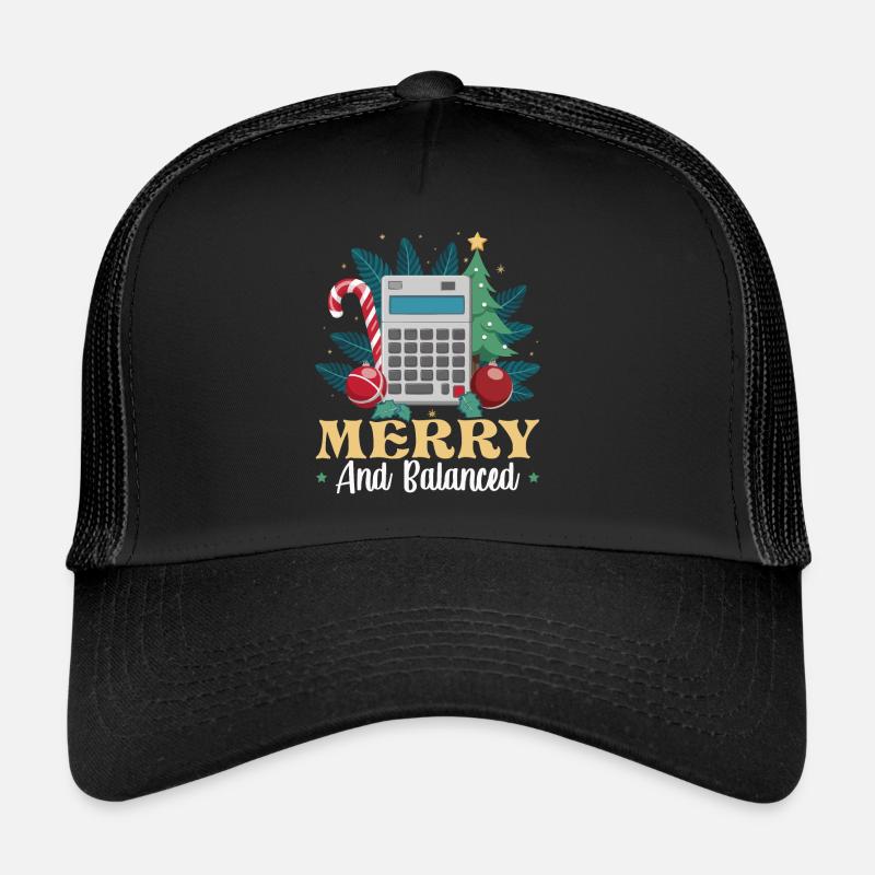 Lustiger Buchhalter Weihnachtsmann Controller Trucker Cap