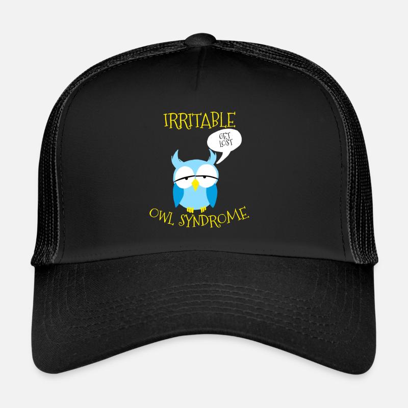 Syndrome de la chouette irritable se perdre Jeu de mots nocturne Casquette trucker 