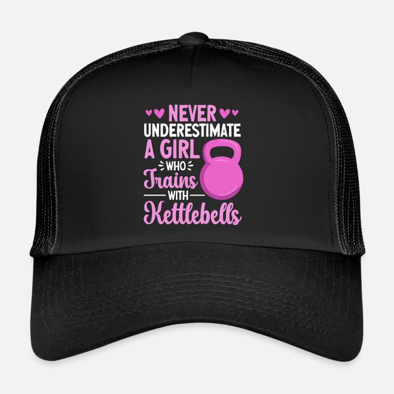 Kettlebell Workout Fitness Training Trucker Cap