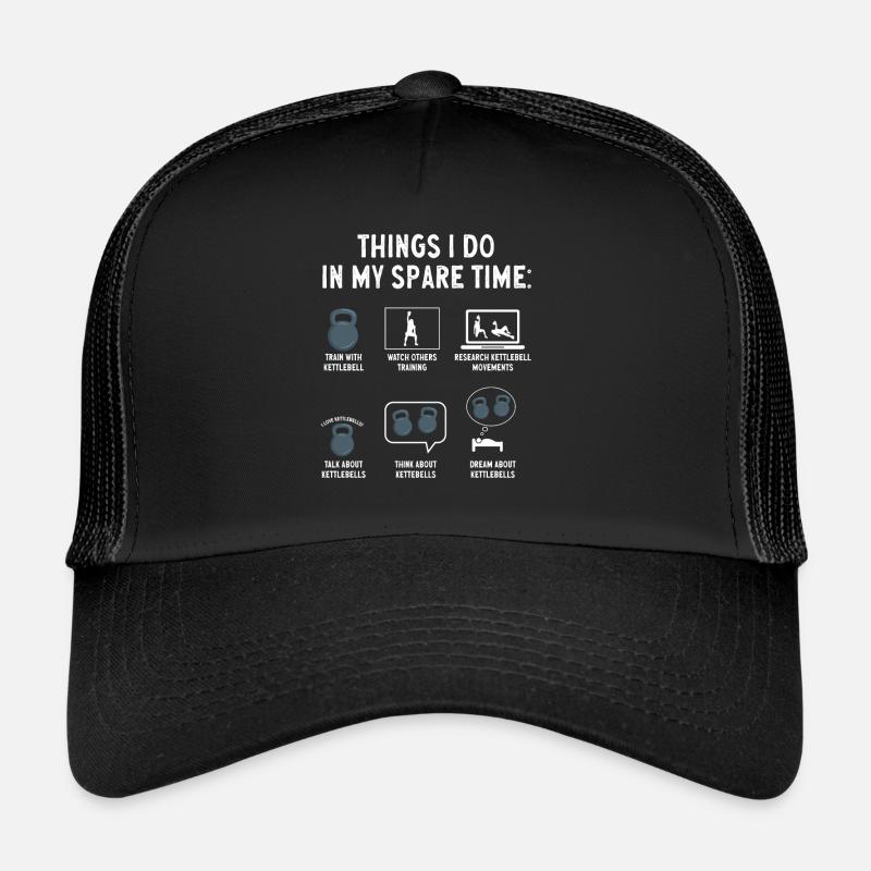Kettlebell Workout Fitness Training Trucker Cap