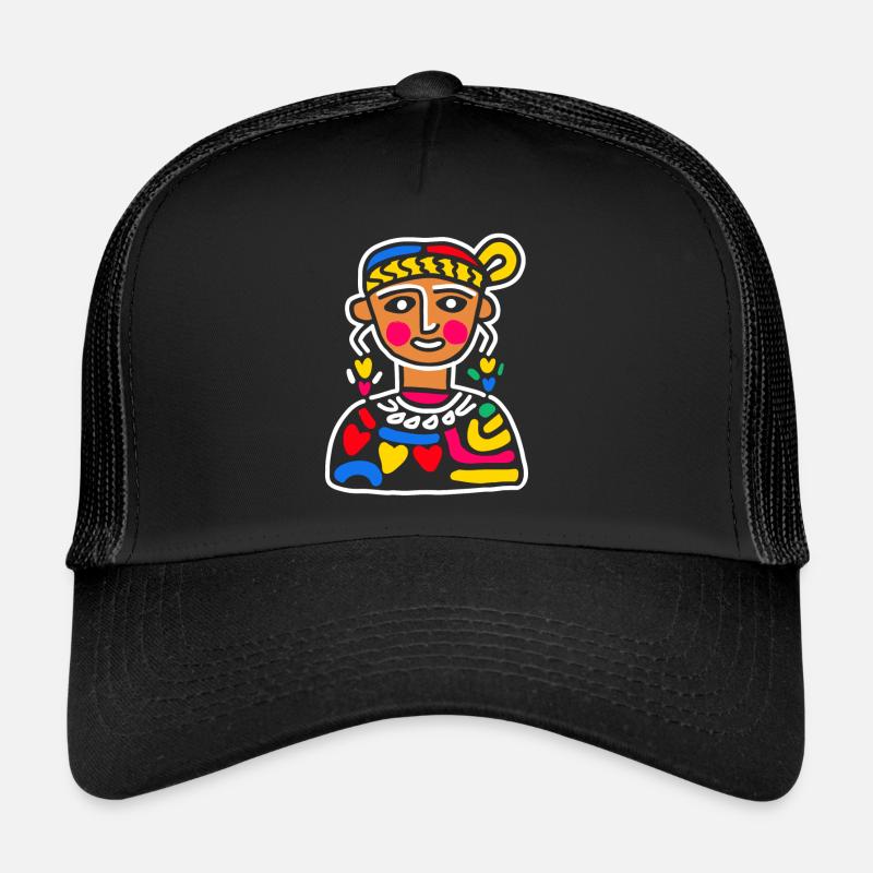 Dieu aztèque Mythologie ancienne Coatlicue coloré Casquette trucker 