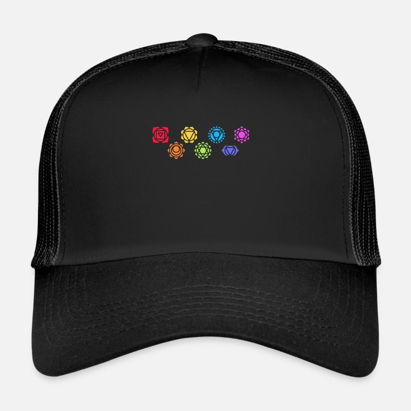 Bouddhisme LGBT Symbole de la statue bouddhiste arc-en-ciel Casquette trucker 