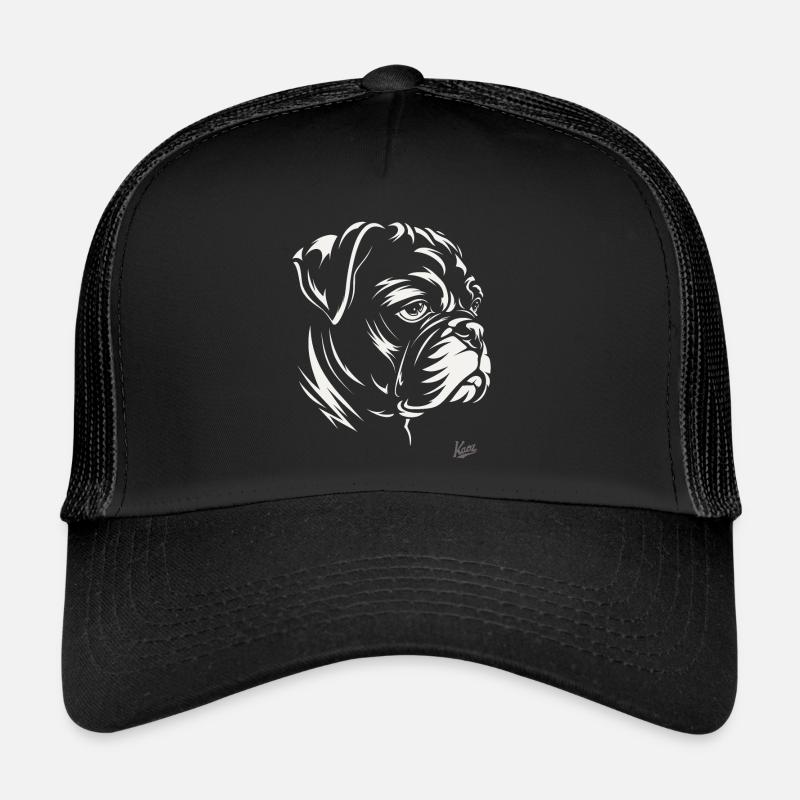Bestial good : conception du chien Boxer Casquette trucker 