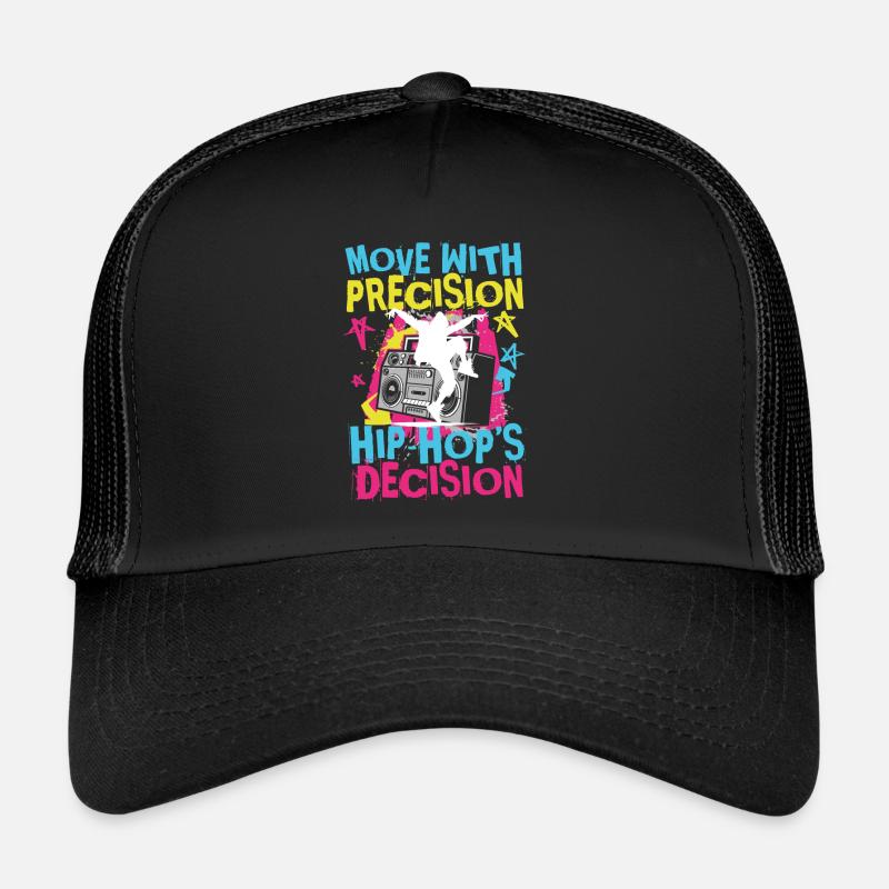 Move With Precision Hip Hop Decrision - Trucker Cap - Schwarz/Schwarz