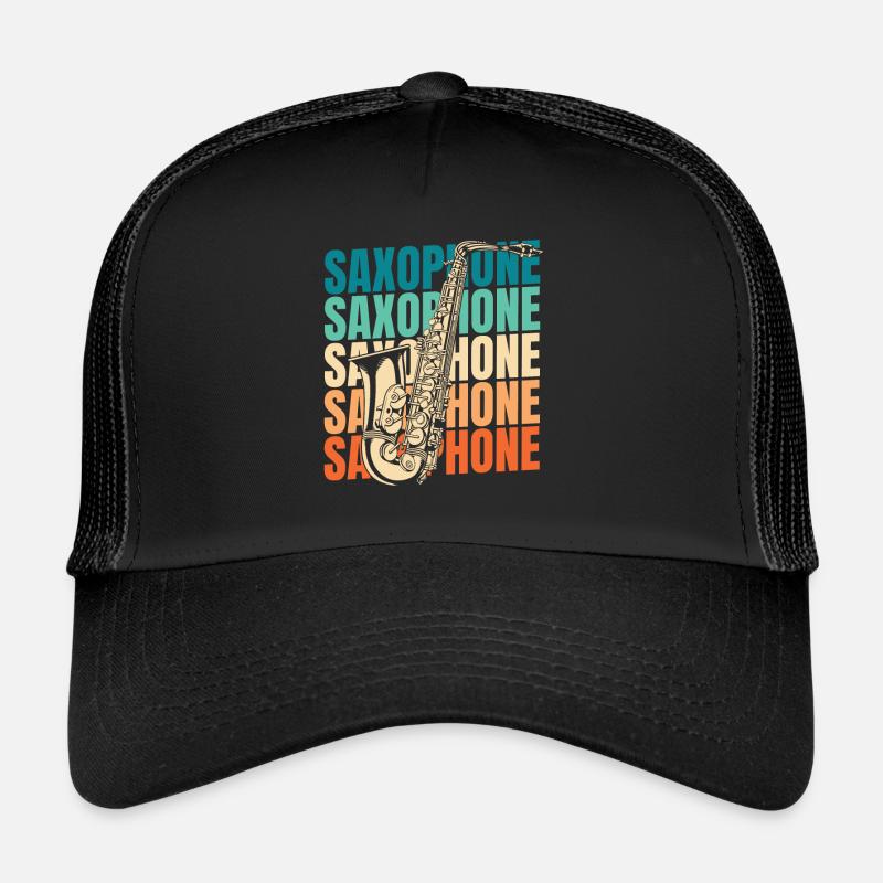 Saxophone Saxophone - Trucker Cap - black/black