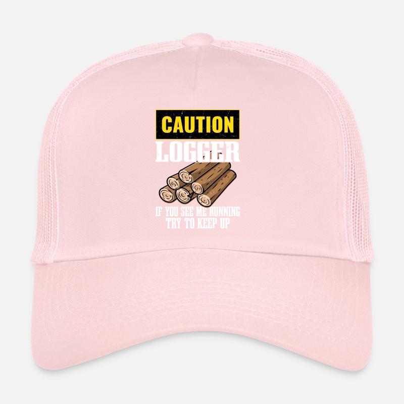 Attention Logger si vous me voyez en train d’exécuter Logging Lumbe Casquette trucker 