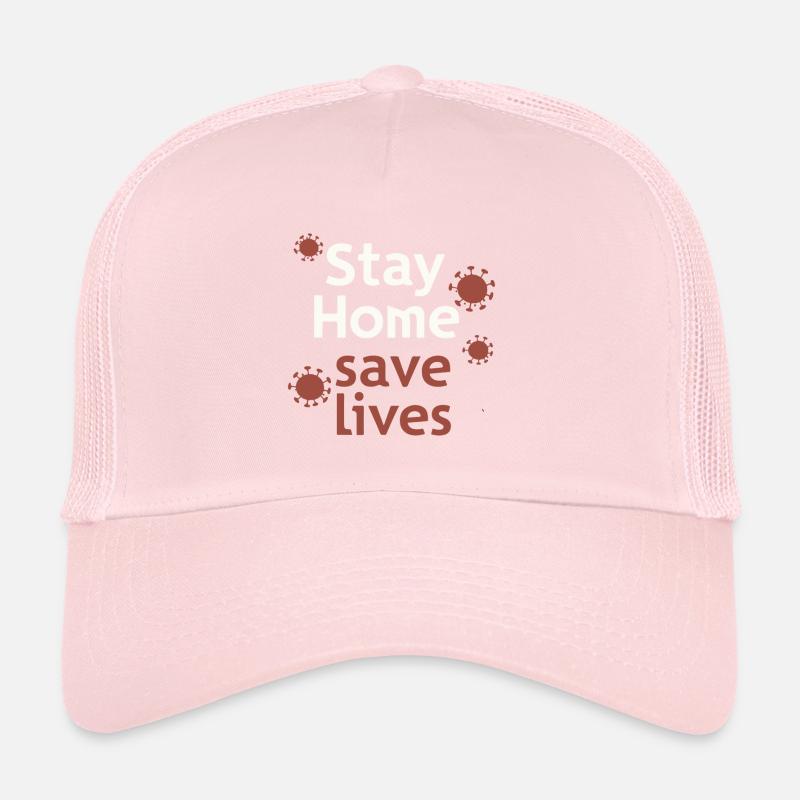 RESTEZ À LA MAISON Casquette trucker 