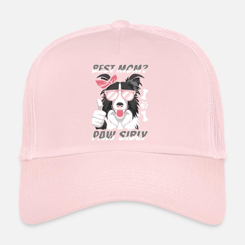 Border Collie Mutter Best Mom Pawsibly Trucker Cap