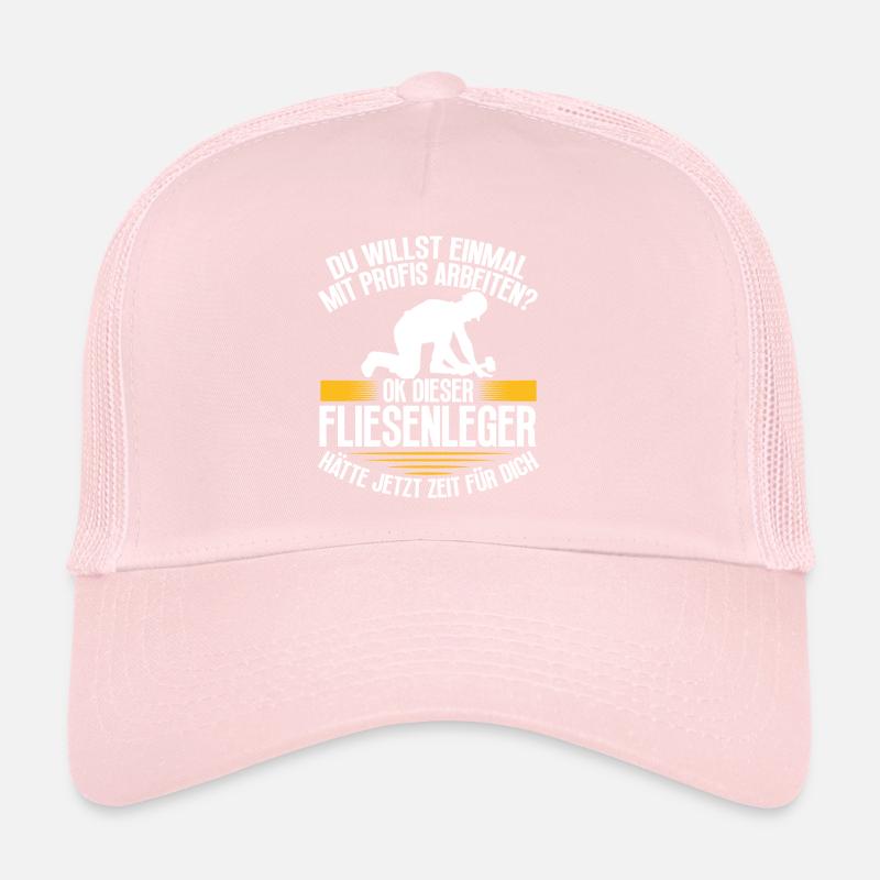 Plattenleger Beruf Handwerker Geselle Trucker Cap