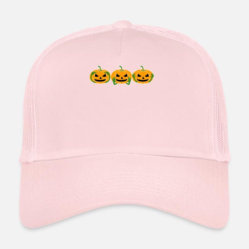 Citrouille Trois Singes 3 Citrouilles Casquette trucker 