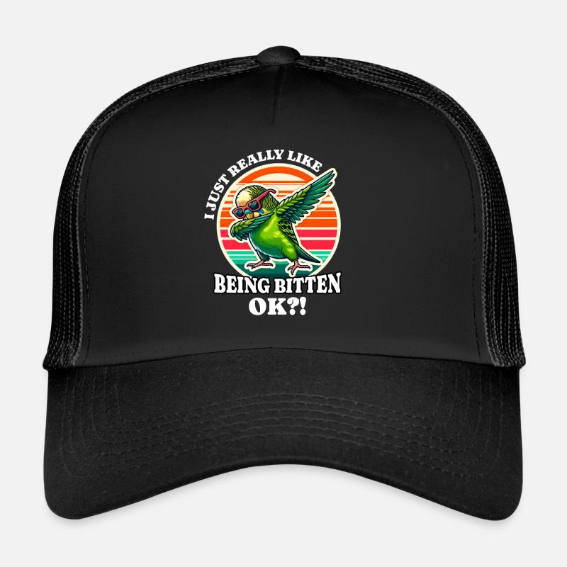 J’adore le dicton Perruche Casquette trucker 