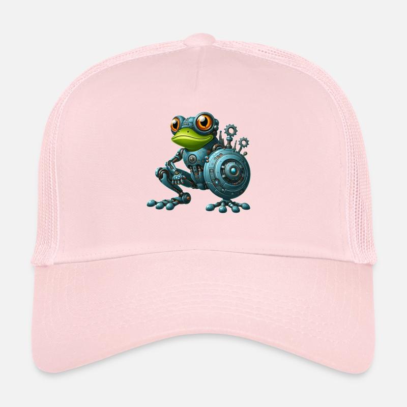 Cyborg grenouille crapaud crapaud robot robot design Casquette trucker 