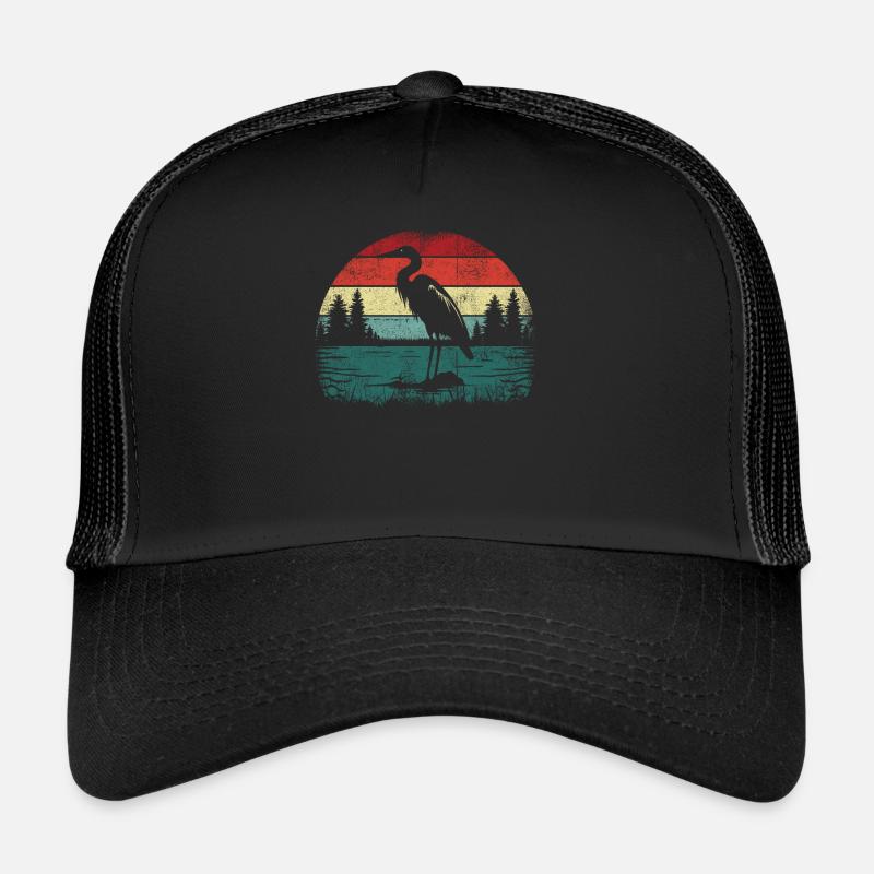 Héron rétro Casquette trucker 