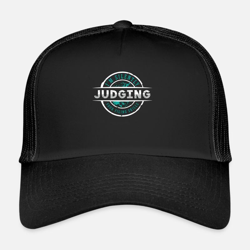 Admin Assistant I'm Silently Judging Office Worker Trucker Cap