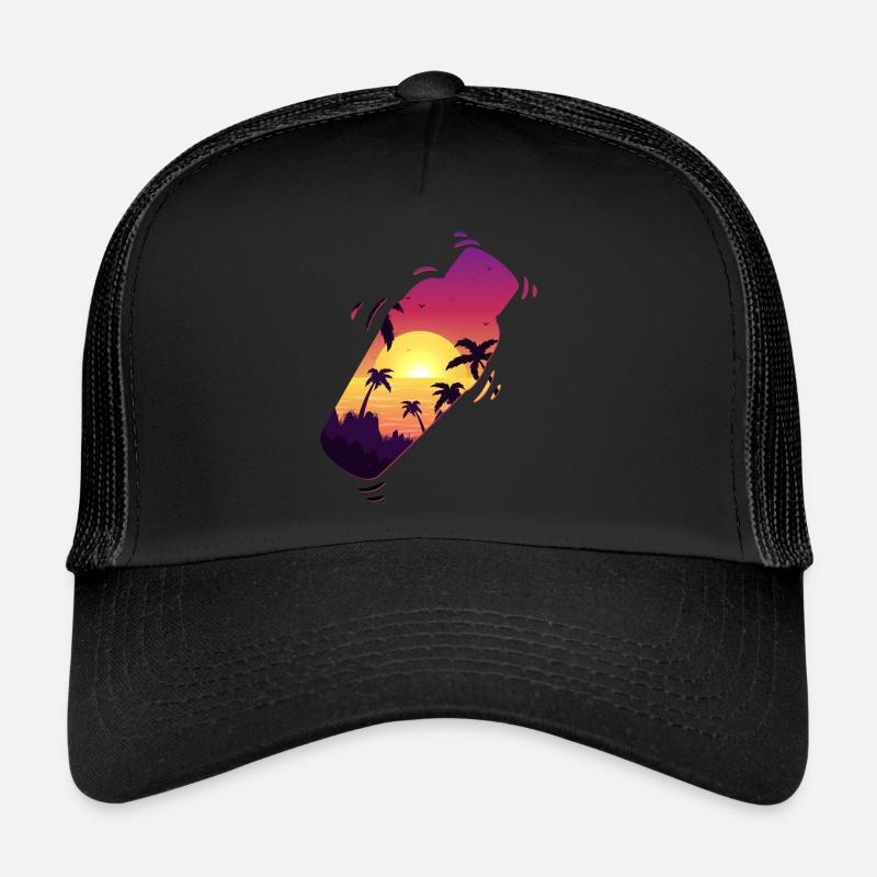 Barman Mixologue Shaker Sunset Casquette trucker 
