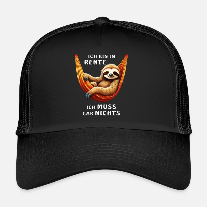 BIN IN RENTE ICH MUSS GAR NICHTS Trucker Cap
