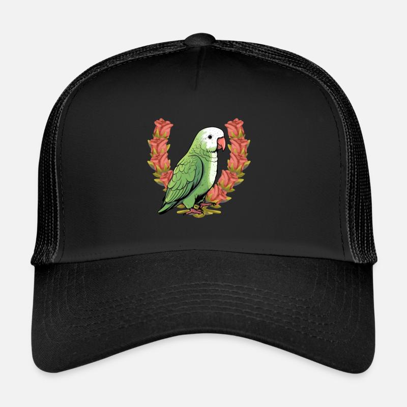 Parrots Parrot Birthday Roses Bird Trucker Cap